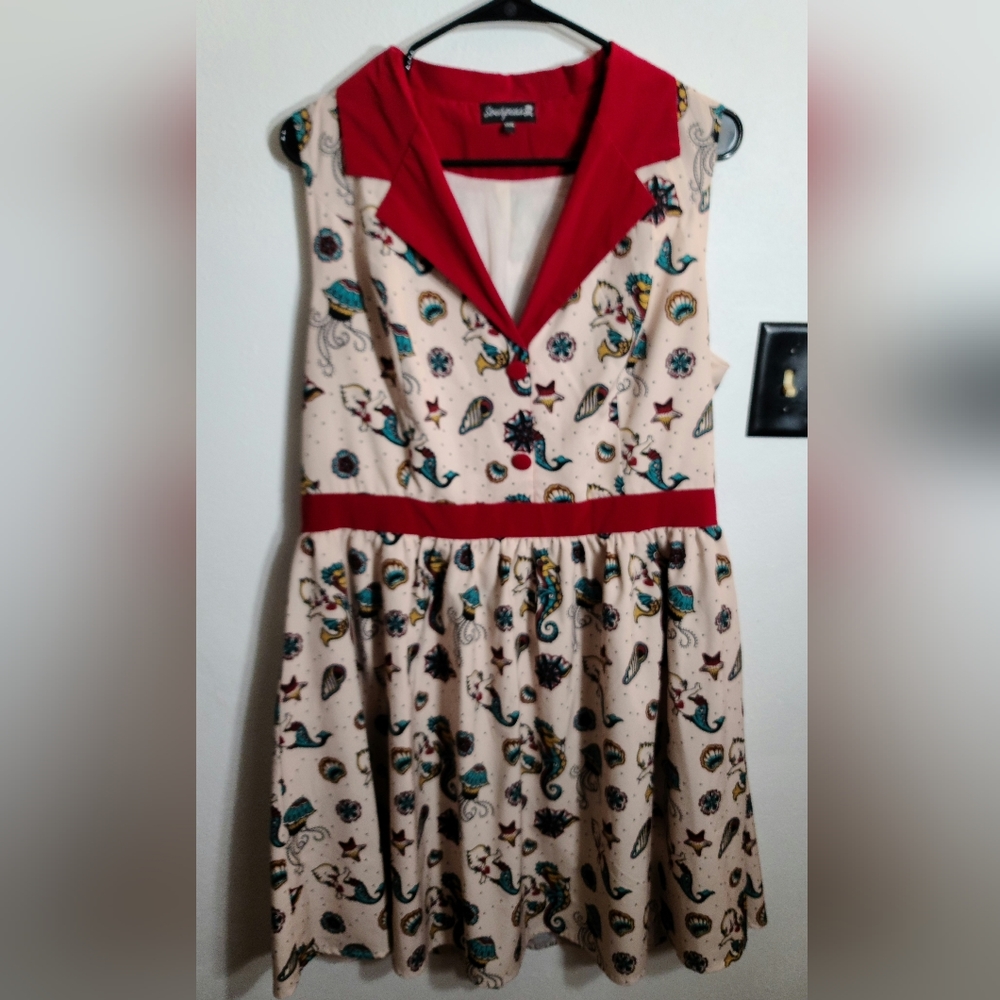 Sourpuss nautical pinup dress